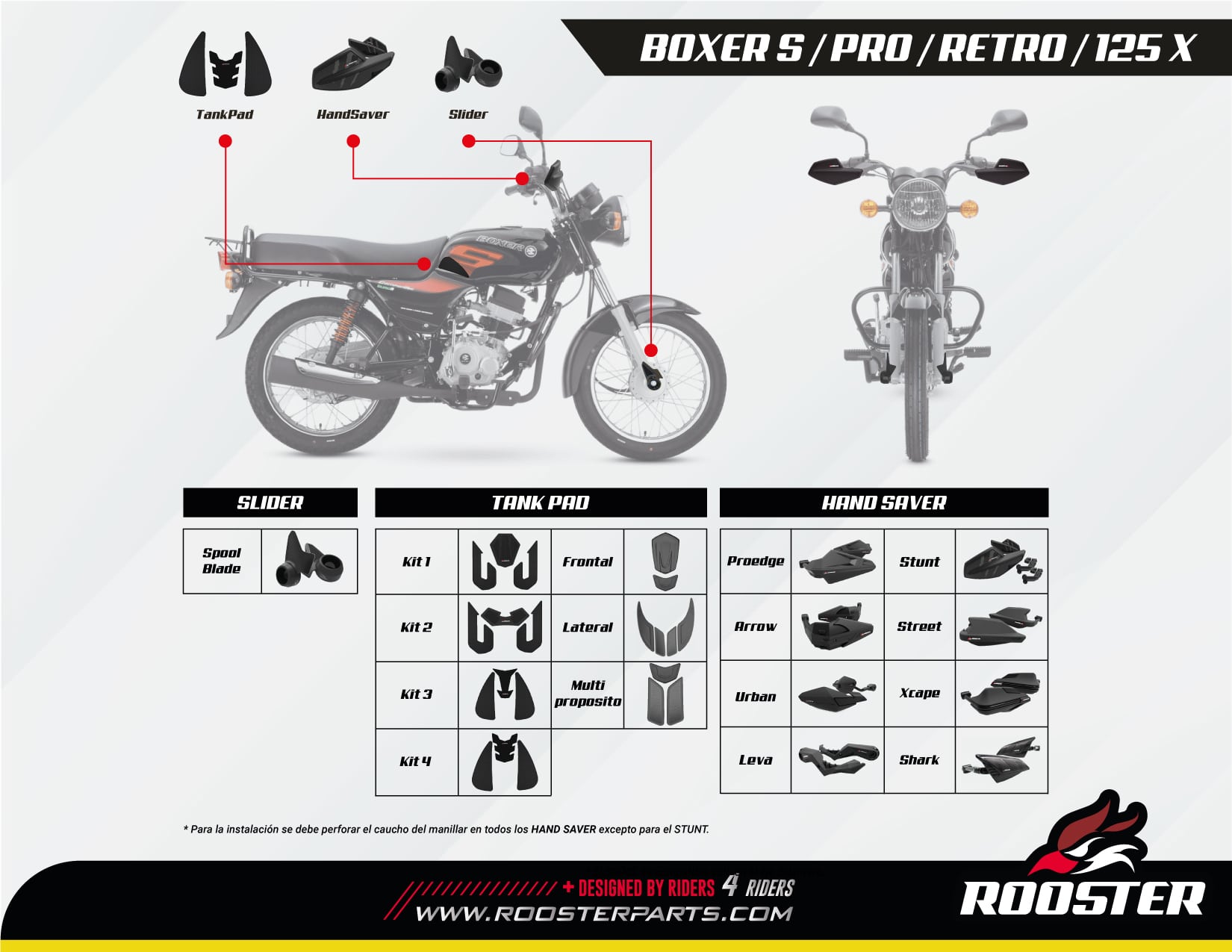 BOXER S / PRO / RETRO / 125 X