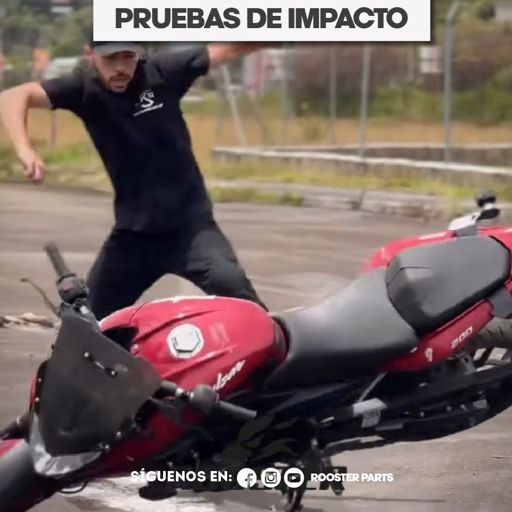 Si tu moto está protegida, una caída leve no debería quitarte el sueño